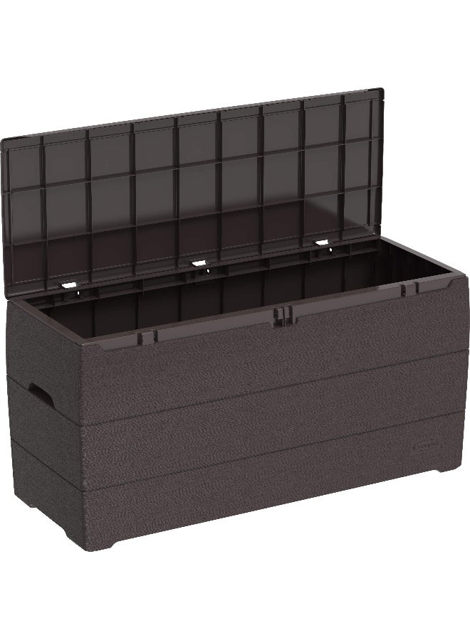 270L Plastic Cedargrain Deck Storage Box For Indoors &  Outdoors (Dark Grey) Dark Grey 270.0Liters - pnsku/N32945004A/45/_/1727247311/cc7c0329-000e-4ddf-a0c7-b358b56e534a