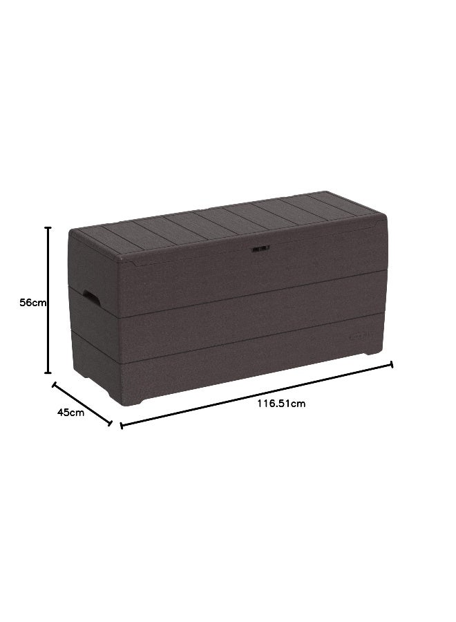 270L Plastic Cedargrain Deck Storage Box For Indoors &  Outdoors (Dark Grey) Dark Grey 270.0Liters - pnsku/N32945004A/45/_/1727247312/12a6e839-8f5f-40f6-9cd7-dc7ac889915b