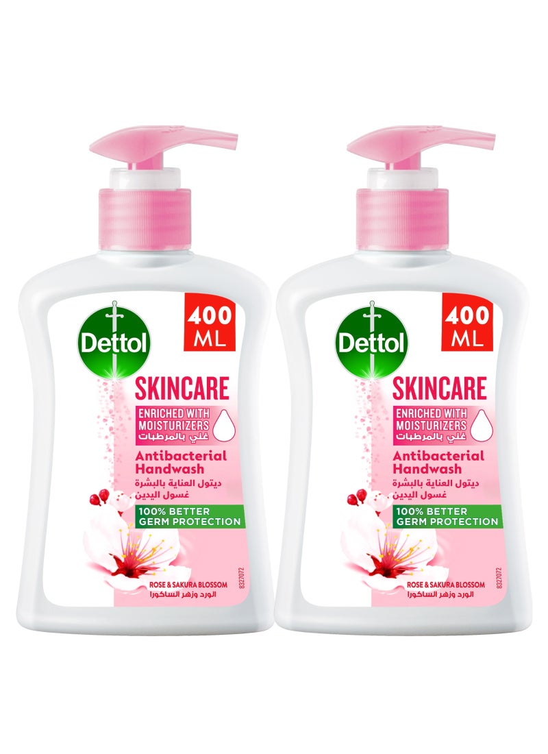 ديتول طقم صابون سائل لليدين مضاد للبكتيريا من قطعتين 400ملليلتر - Image 1