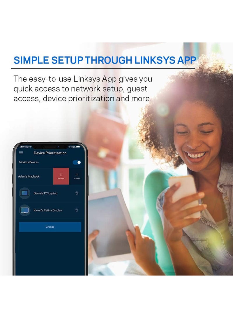 LINKSYS Ea7300 Max-Stream Ac1750 Mu-Mimo Dual-Band Wifi Router (4 Gigabit Ethernet Ports, 4K Uhd Streaming & Gaming) Black - Image 4