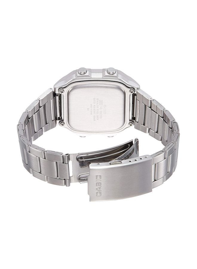 كاسيو ساعة يد رقمية مقاومة للماء طراز AE-1200WHD-1AVDF - 45 مم - فضي للرجال - Image 2