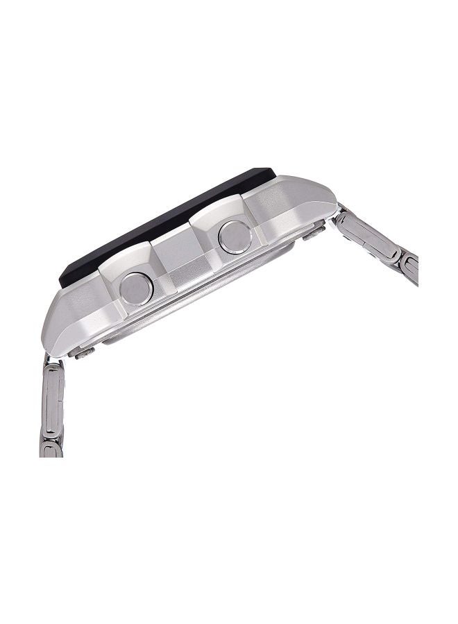 كاسيو ساعة يد رقمية مقاومة للماء طراز AE-1200WHD-1AVDF - 45 مم - فضي للرجال - Image 3