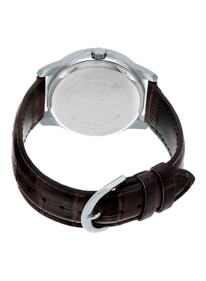 CASIO Men's Enticer Analog Watch MTP-V300L-7AUDF - 47 mm - Brown - Image 3