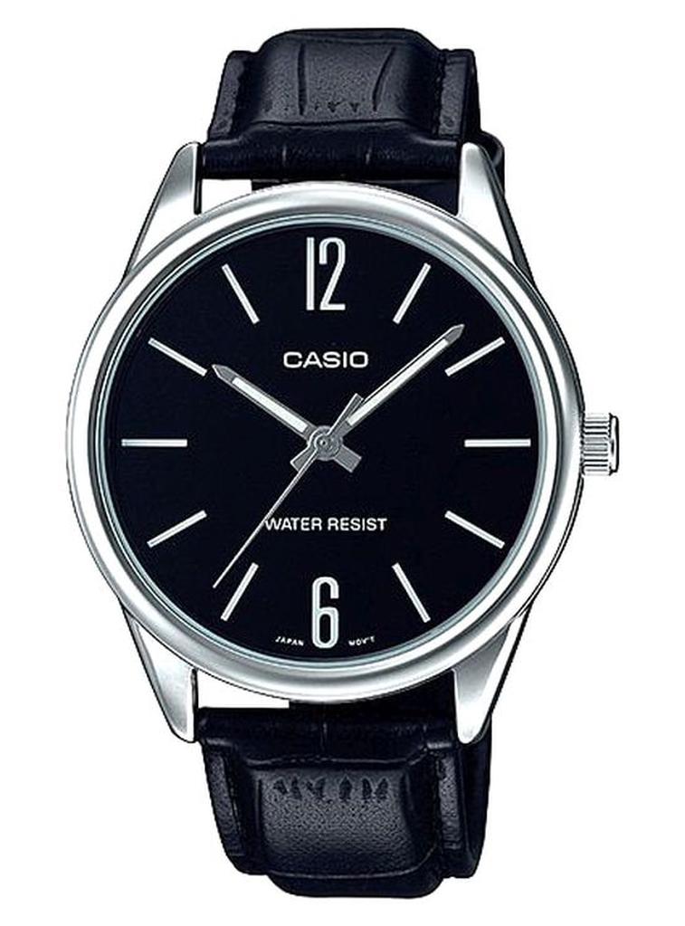 CASIO Men's Enticer Water Resistant Analog Watch MTP-V005L-1BUDF - 47 mm - Black - Image 1