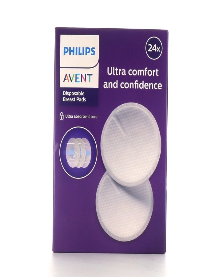 PHILIPS AVENT Disposable Breast Pads, Count 24 ultra comfort  - Image 1