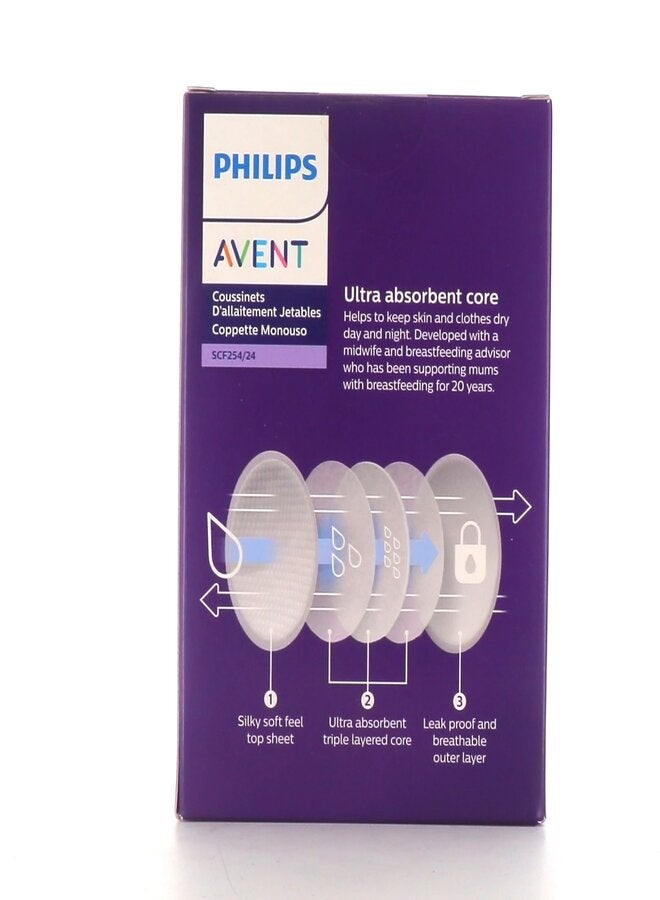 PHILIPS AVENT Disposable Breast Pads, Count 24 ultra comfort  - Image 2