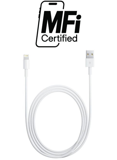 Lightning Data Sync And Charging Cable White