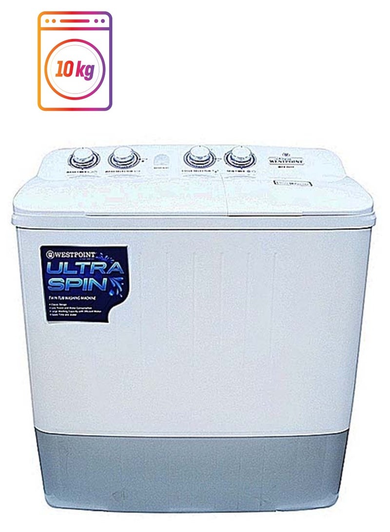 WESTPOINT 10Kg Ultra Spin Washing Machine WTX-1017 White 