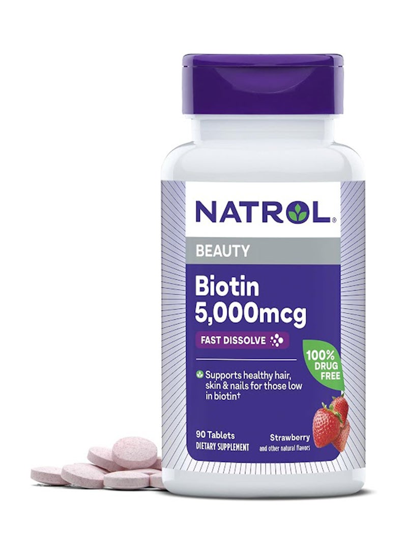 مكمل غذائي بيوتي بعنصر البيوتين، 90 قرصاً - Image 1