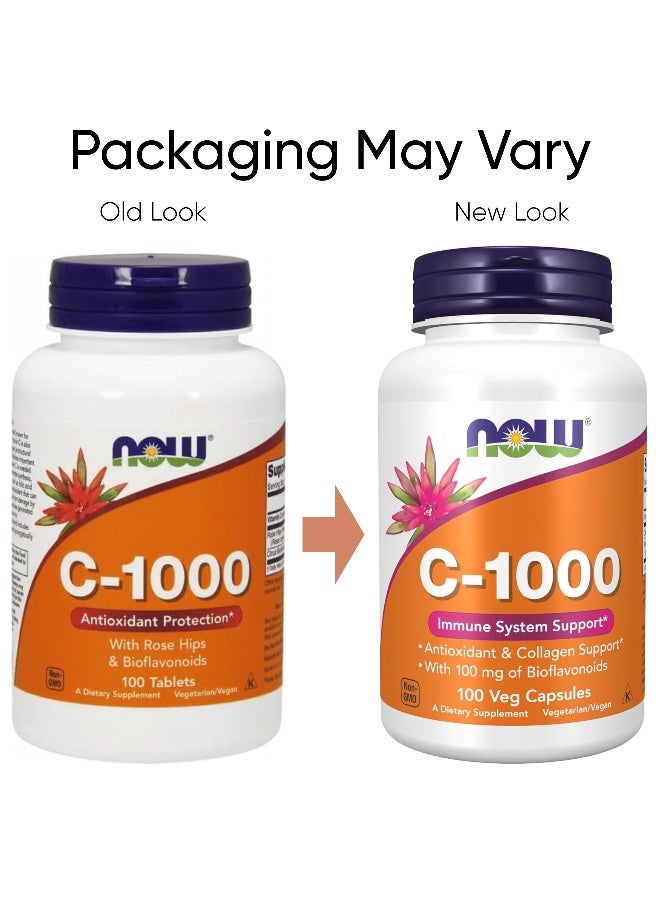 Now Foods C-1000, Immune System Support* 100 Veg Capsules Packaging May Vary  - Image 2