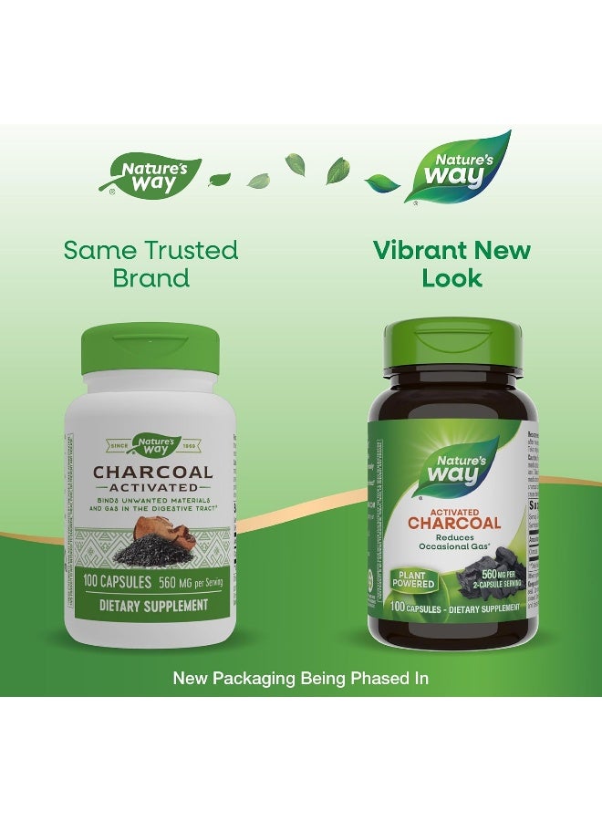 Nature's Way Activated Charcoal 100 Capsules Packaging May Vary - Image 1