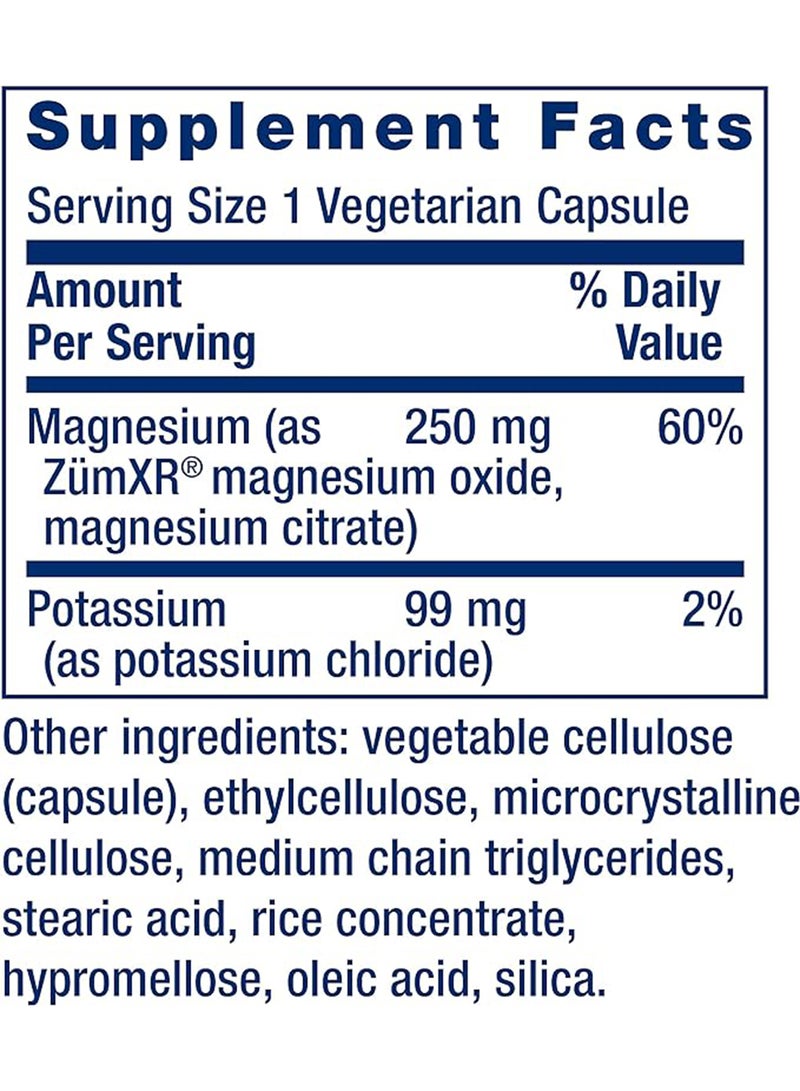 Life Extension Potassium With Extend-Release Magnesium Dietary Supplement - 60 Vegetarian Capsules - Image 3