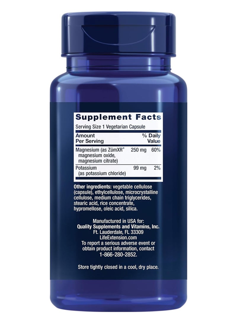 Life Extension Potassium With Extend-Release Magnesium Dietary Supplement - 60 Vegetarian Capsules - Image 2