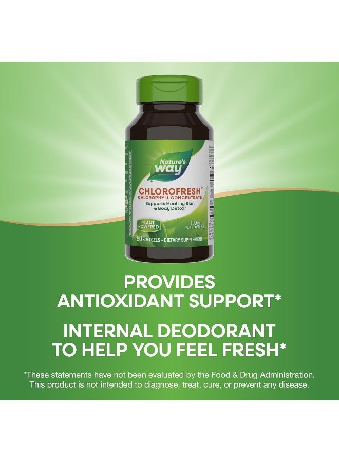 Nature's Way - Chlorofresh Chlorophyll Concentrate 90 Softgels Packaging May Vary - Image 1