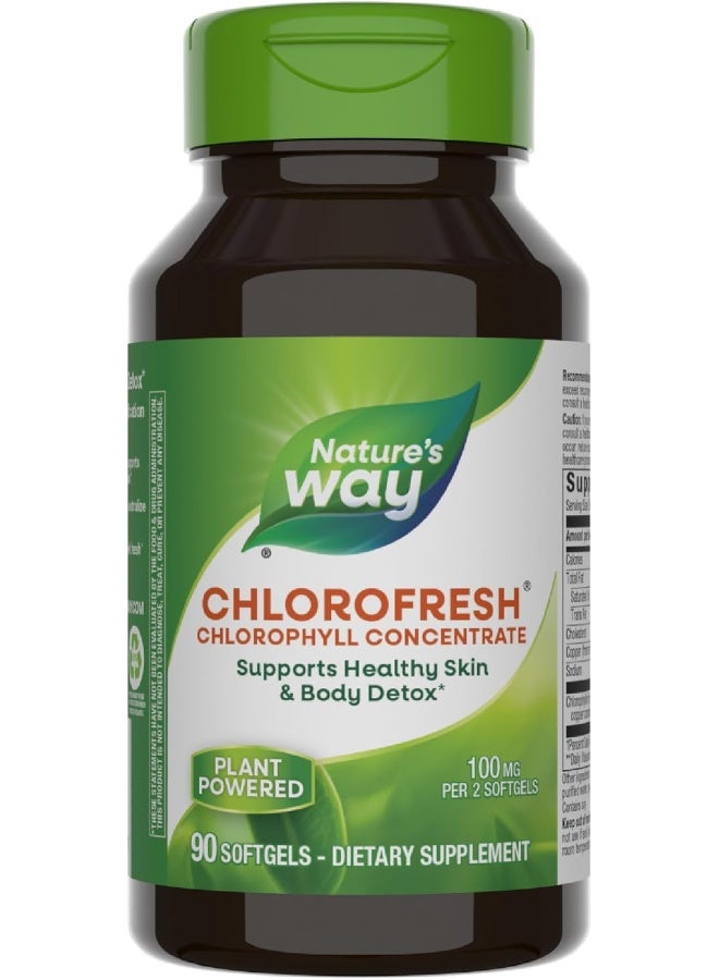 Nature's Way - Chlorofresh Chlorophyll Concentrate 90 Softgels Packaging May Vary - Image 1