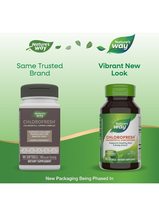 Nature's Way - Chlorofresh Chlorophyll Concentrate 90 Softgels Packaging May Vary - Image 1