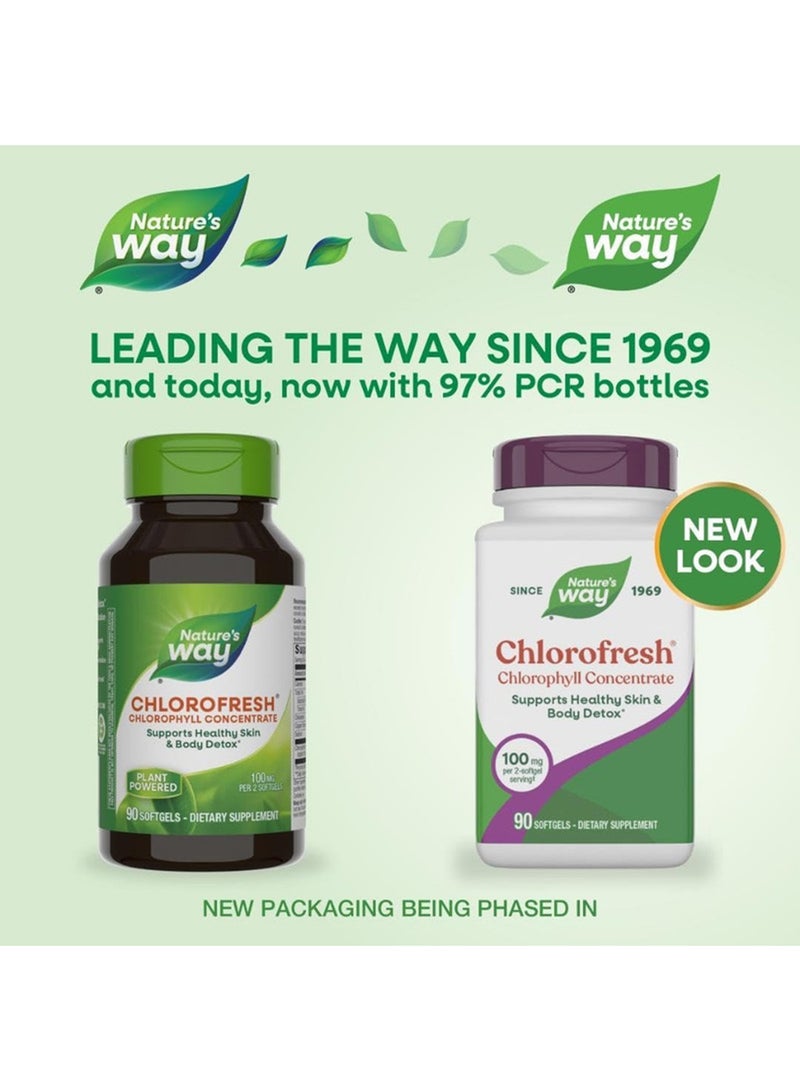 Nature's Way Chlorofresh Chlorophyll Concentrate 90 Softgels Packaging May Vary - Image 1