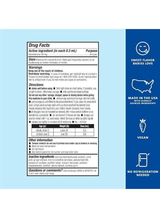 Mommy's Bliss Baby Gas Relief Drops Newborn+ 1 Fl Oz Packaging May Vary  - Image 5