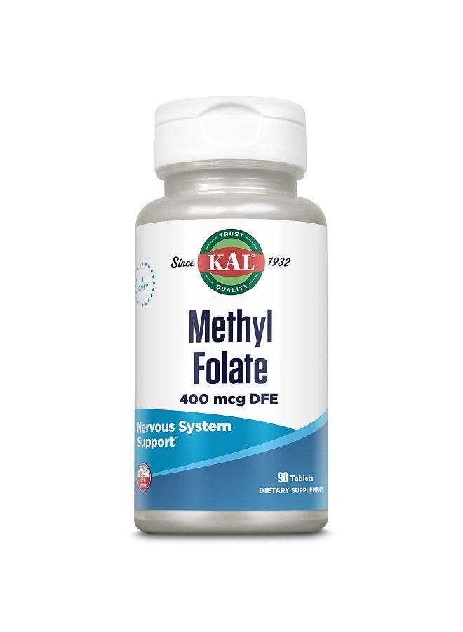 KAL Methyl Folate, 400 Mcg - 90 Tablets - Image 4