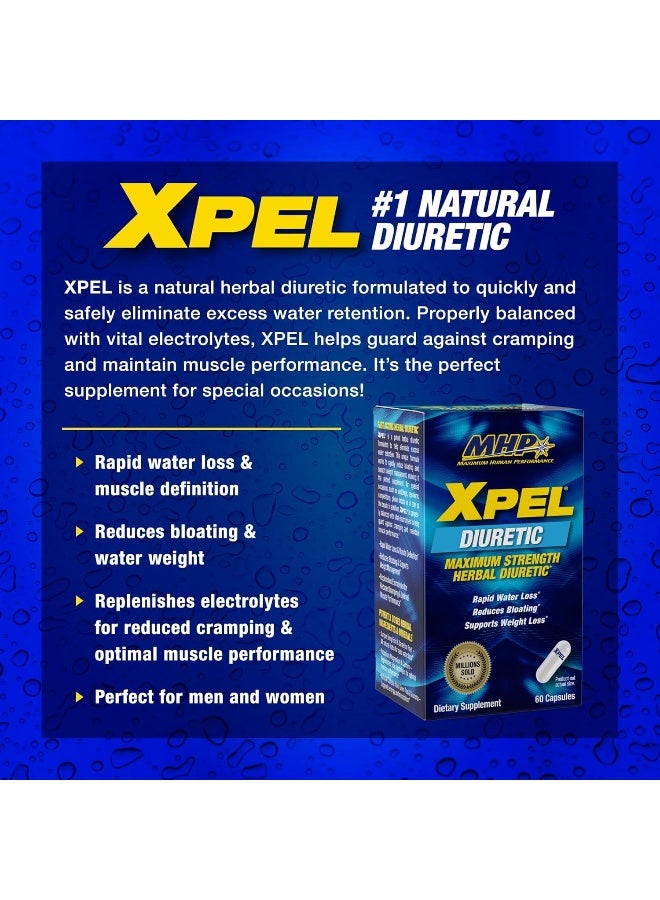 MHP Expel Maximum Strength Herbal Diuretic Dietary Supplement - 80 Capsules - Image 3