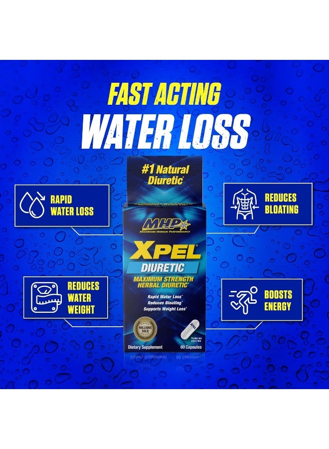 MHP Expel Maximum Strength Herbal Diuretic Dietary Supplement - 80 Capsules - Image 4