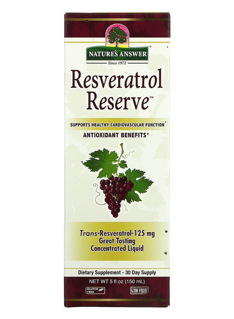 NATURE'S ANSWER Resveratrol Reserve Cellular Complex Dietary Supplement 5 fl oz  - Image 1