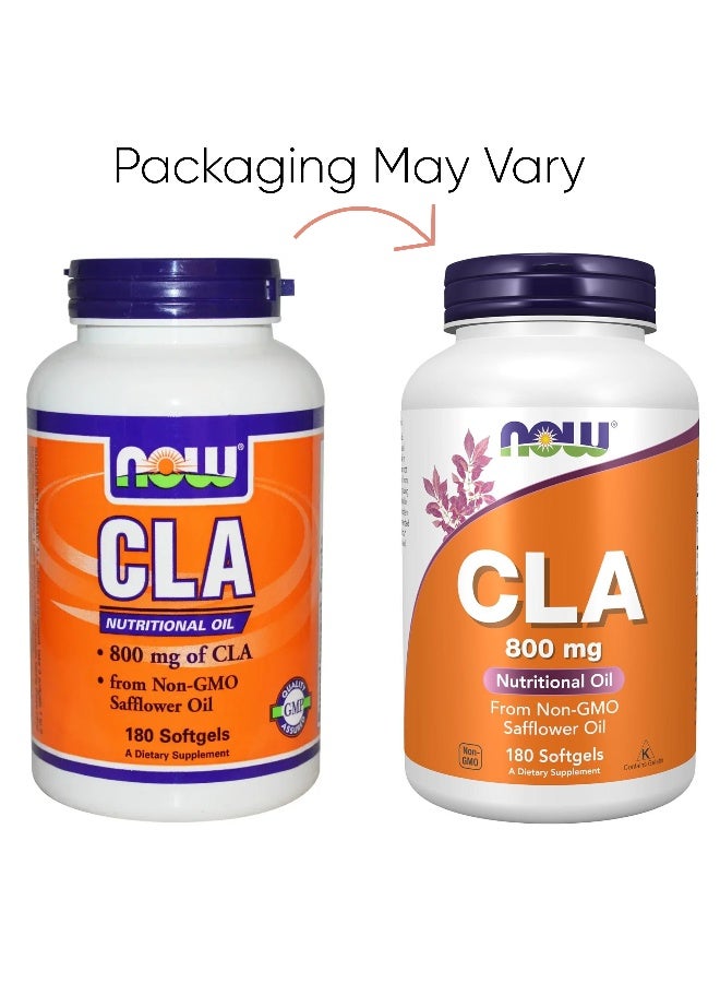Now Foods - Cla Nutritional Oil 800 Mg 180 Softgels Packaging May Vary - Image 1