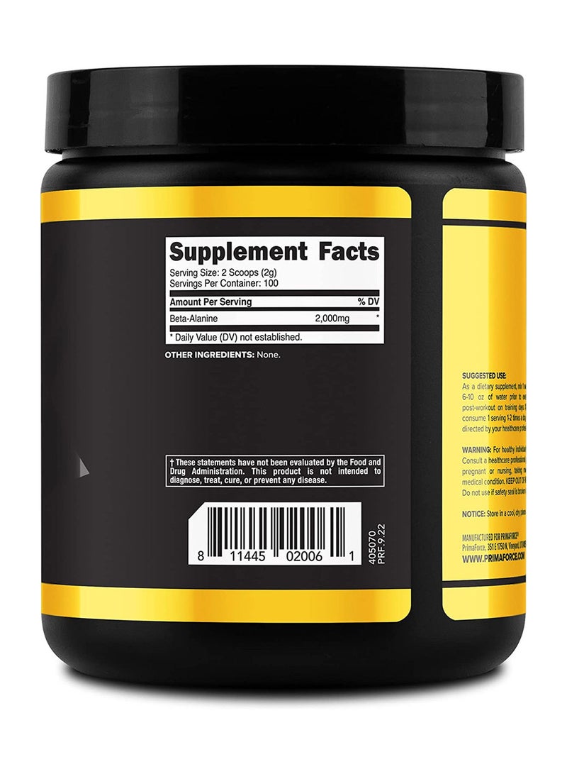 Primaforce - Beta Alanine, 200g Container - 7.1 oz - Image 1