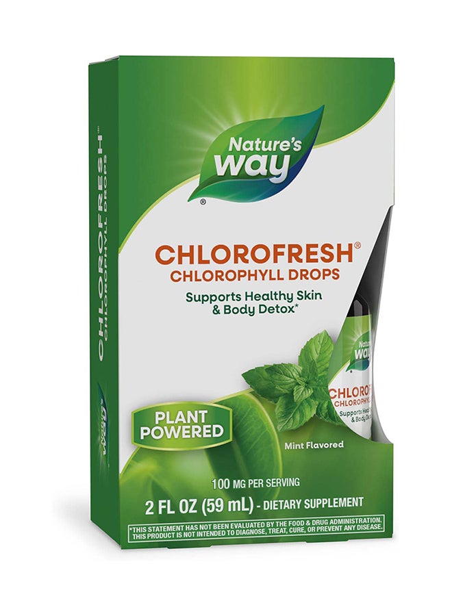 Nature's Way Chlorofresh, Chlorophyll Drops, Mint, 2 fl oz Packaging May Vary - Image 1