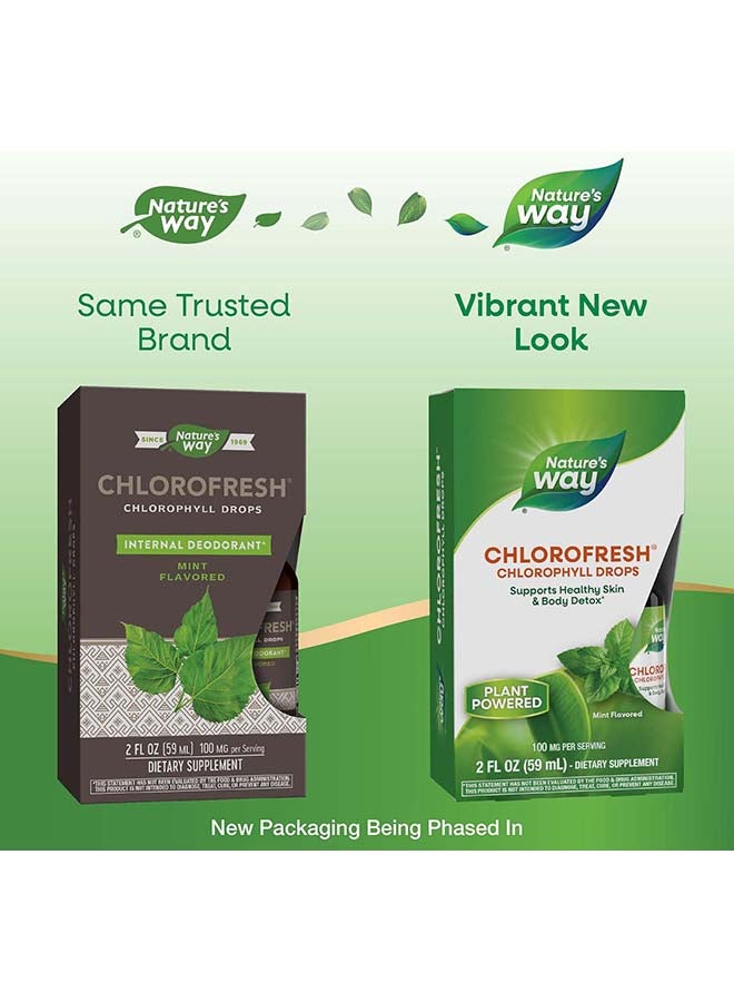 Nature's Way Chlorofresh, Chlorophyll Drops, Mint, 2 fl oz Packaging May Vary - Image 3