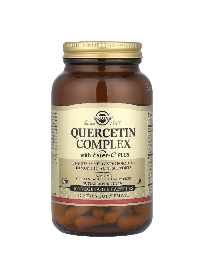 Solgar Quercetin Complex With Ester Ca Plus 100 Vegetable Capsules - Image 2