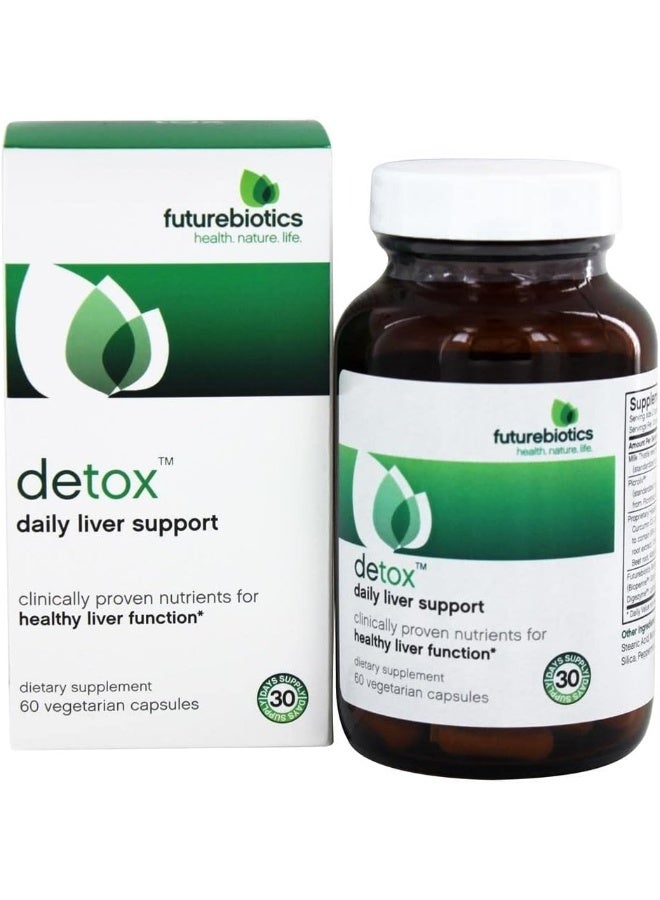 فيوتشر بايوتكس مكمل غذائي Detox Daily لدعم الكبد - 60 كبسولة نباتية . - Image 2