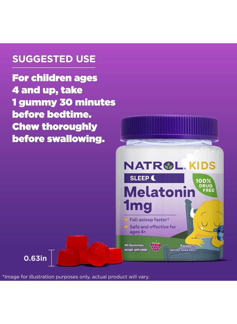 Melatonin 1 mg, Ages 4+, Raspberry, 90 Gummies (Packaging may vary) - pnsku/N33014444A/45/_/1729163975/a01d5c45-5525-4e47-9262-e7e5a71bc08e