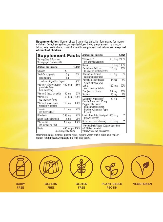 Nature's Way Alive! Womenâ€™s 50+ Gummy Multivitamin, 130 Gummies Packaging May Vary - Image 3