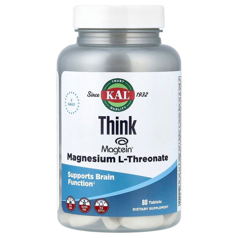 KAL Think Magnesium L-Threonate2000mg - 60 Tablets - Image 1