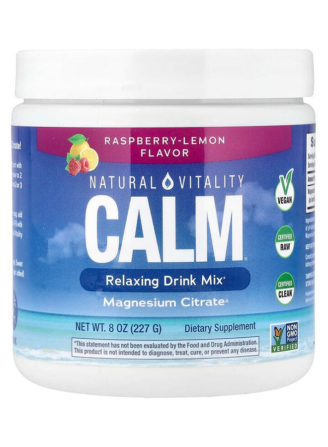 Natural Vitality Natural Calm The Anti-Stress Drink Dietary Supplement Raspberry-Lemon - Image 1