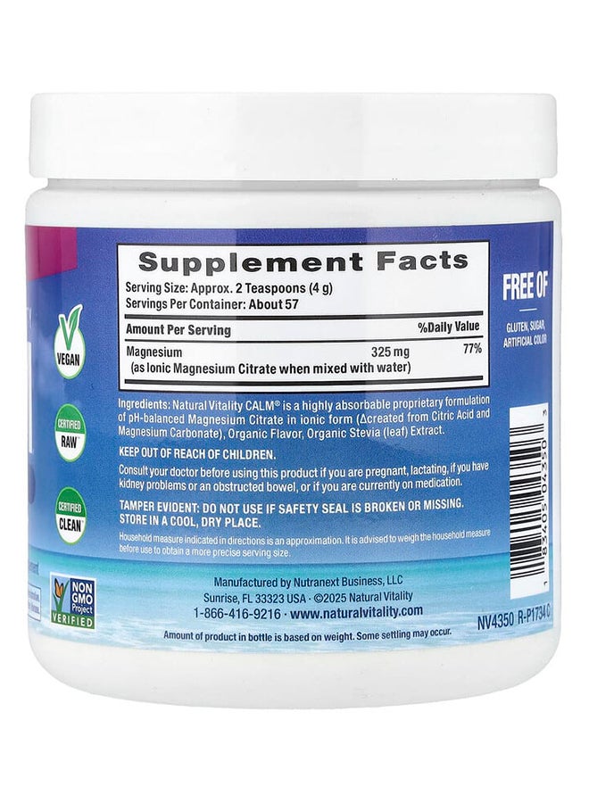 Natural Vitality Natural Calm The Anti-Stress Drink Dietary Supplement Raspberry-Lemon - Image 2