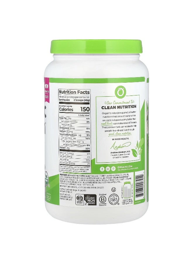 Orgain Organic Protein Powder Vanilla Bean 2.03 Lb