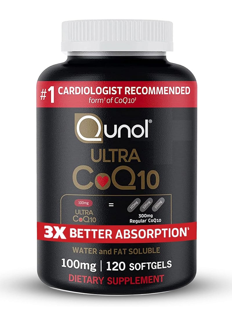 Qunol Ultra CoQ10 100 mg Dietary Supplement - 120 Softgels - Image 1