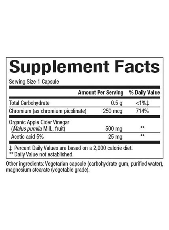 natural Factors Apple Cider Vinegar 500mg Dietary Supplement -180 Capsules  - Image 3