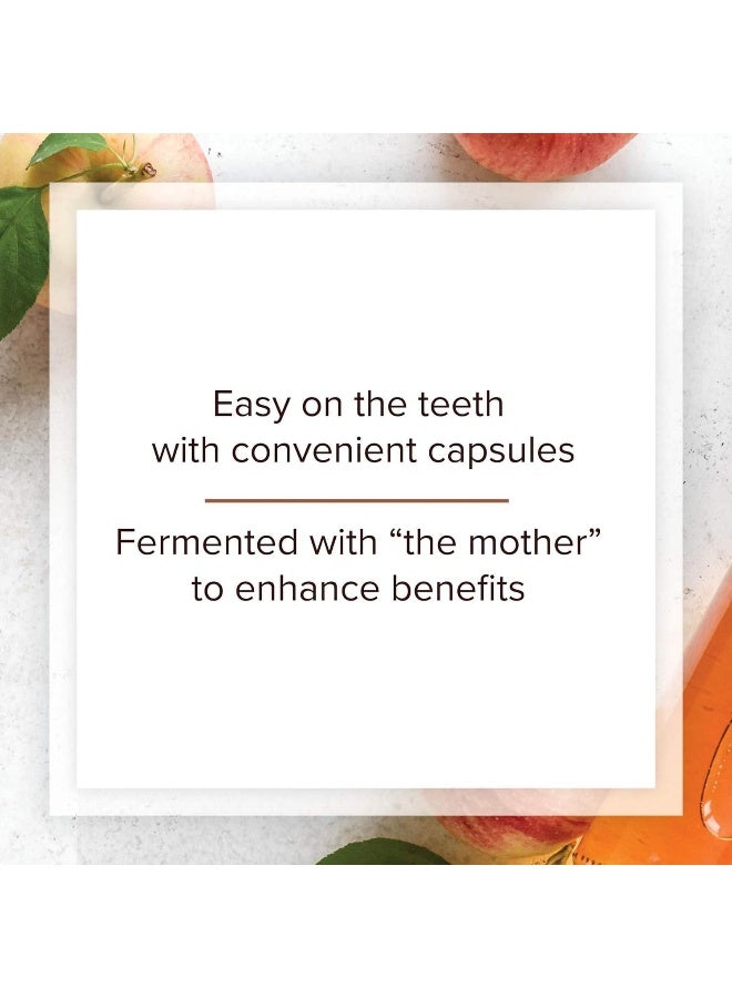 natural Factors Fermented Apple Cider Vinegar, 500 mg, 180 Easy to Swallow Capsules  - Image 4
