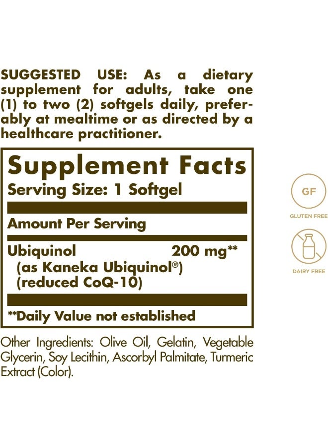 Solgar Ubiquinol (Reduced CoQ10), 200 mg, 30 Softgels Packaging May Vary - Image 3