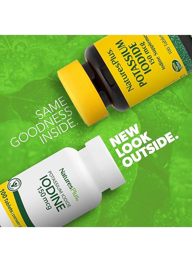 Nature's Plus Potassium Iodide Dietary Supplement 150 mcg - 100 Tablets - Image 4