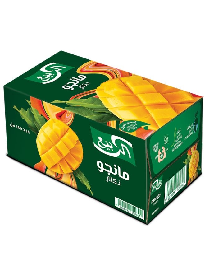 Al Rabie Premium Mango Juice 185ml Pack of 18 - Image 2