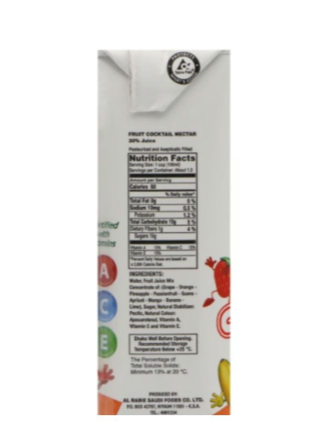 Al Rabie Premium Mix Fruit Juice 120ml Pack of 18 - Image 3