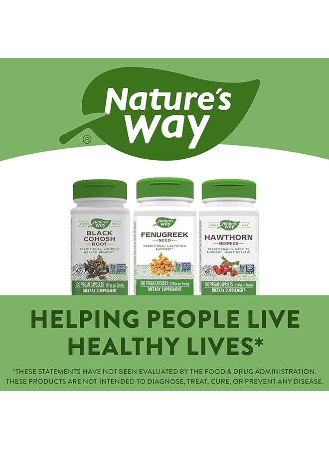 Nature's Way - Fenugreek Seed Dietary Supplement - 100 Vegan Capsules - Image 1