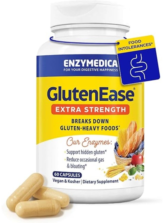 ENZYMEDICA GlutenEase Extra Strength Dietary Supplement - 60 Capsules - Image 1