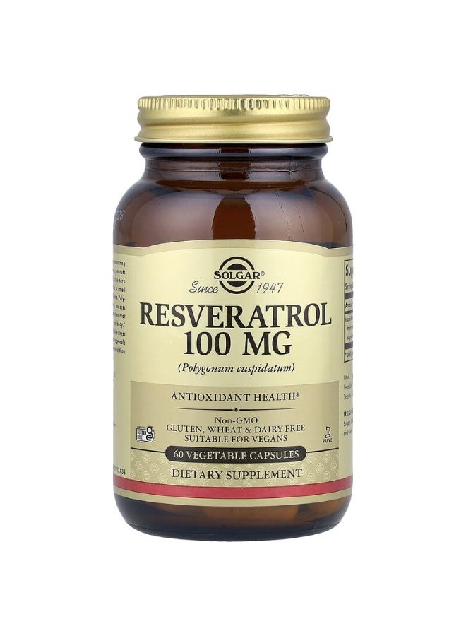 سولجر مكمل غذائي ريسفيراترول 100 مجم - 60 كبسولة نباتية - Image 1