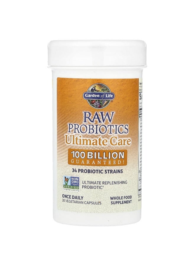 جاردن أوف لايف مكمل غذائي بروبيوتيك خام للعناية الفائقة  للجهاز الهضمي - 30 كبسولة نباتية . - Image 2