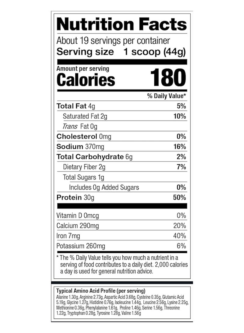 Vega Plant Based Sports Based Premium Sport Protein Chocolate Drink Mix 30G Protein, 5G Bcaas 837G - Image 4